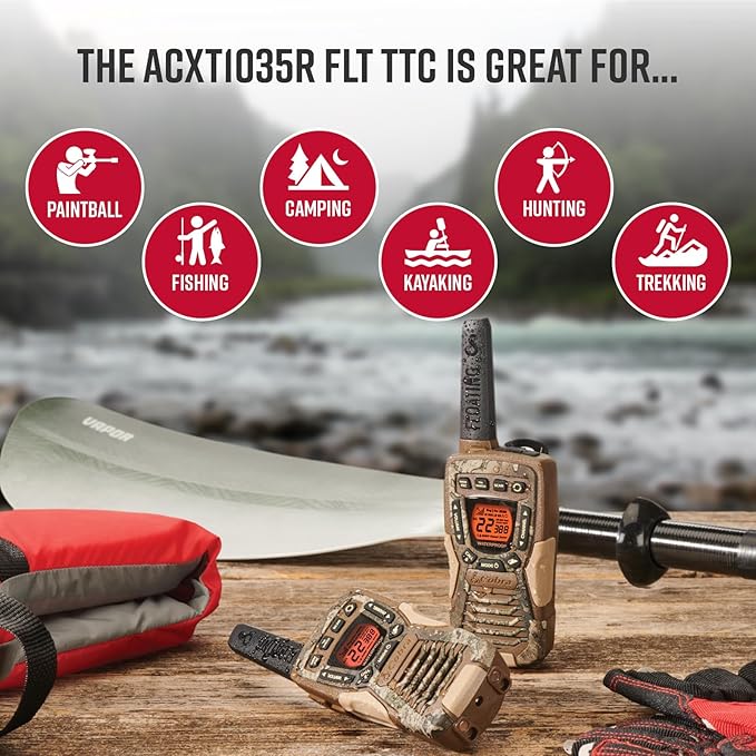 Cobra ACXT1035R FLT TTC Floating and Waterproof Walkie Talkies - Image 5