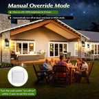 2-Pack Motion Sensor Outdoor Wall Lights, Dusk to Dawn Porch Lights Outdoor - Image 3