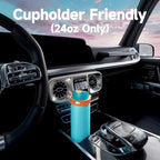 24 oz Insulated Water Bottle for Men: Meoky Stainless Steel Water Bottle - Image 7