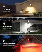 2 Pack Motion Sensor Outdoor Lights, 10000mAh Rechargeable Battery Operated - Image 5