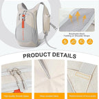FIORETTO 10L Hiking Backpack for Women Men Mini Packable Backpack Lightweight - Image 7