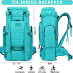 Hiking Backpack for Men 70L/100L Camping Backpack Military Rucksack Molle 3 - Image 2