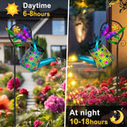 Solar Watering Can with Lights, Waterproof Solar Lantern with Butterfly - Image 2