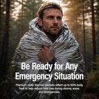 Ever Ready First Aid Mylar Rescue Blanket, Large Silver Thermal Sheet - Image 3