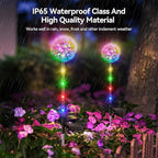 Solar Garden Lights Outdoor Decor: 4 Pack Dandelion Solar Flower Lights - Image 4
