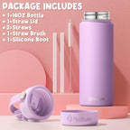 Fimibuke Kids Insulated Water Bottle, 18oz BPA FREE 18/8 Stainless Steel Kids - Image 6