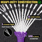 Paracord Rope 750 lb - 100ft 5/32" Parachute Cord 4MM 12-Strand para Cord - - Image 3