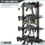 Savior Equipment Horizontal Steel Wall Mount Firearm Rifle Display Rack - Image 2