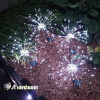 Anordsem Solar Garden Lights Outdoor: Bendable Copper Wire - Image 2