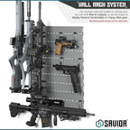 Savior Equipment Wall Rack System Heavy-Duty Steel Tactical Rifle Carbine - Image 2