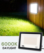 L LOHAS LED 300W Dusk to Dawn Flood Light, IP66 Waterproof Plug in Floodlights - Image 3