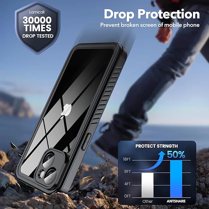 ANTSHARE for iPhone 14 Case, Anti-Peeping Adsorption Full Body Double - Image 6