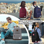 Backpack for Men Women, VASCHY Classic Water-resistant Lightweight Travel - Image 7