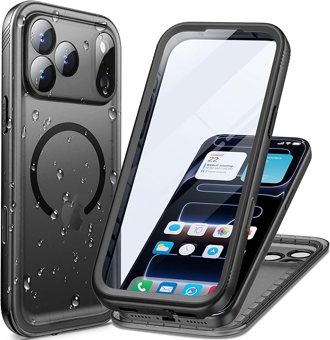 Cozycase for iPhone 17 Pro Max Waterproof Shockproof Dust Proof Case by Cozycase