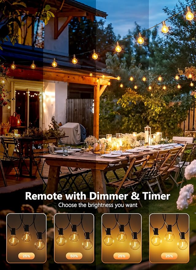 Brightown 37Ft Outdoor String Lights - Image 2