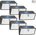 Upgraded Solar Lights Outdoor, 6 Pack 418 LED Motion Sensor Outdoor Lights by APILAB