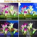 ostritec Solar Lights Outdoor Waterproof, 4 Pack Garden Decor Lights, 16 - Image 4