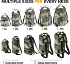 Waterproof Dry Bag, 5L/10L/20L/30L/40L Roll Top Lightweight Storage Backpack - Image 2