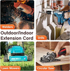 12AWG 25 FT Heavy Duty Outdoor Extension Cord Waterproof - Image 7