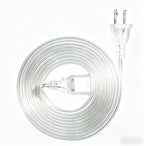 Clear Extension Cord 10FT Extension Cords Thin 2 Prong by Jplenty