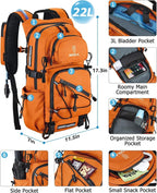 NOOLA Hydration Backpack with 3L Water Bladder, 22L / 25L Water Backpack - Image 2