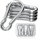 sprookber 316 Stainless Steel Carabiner Clip, Marine Grade Heavy Duty Spring by Sprookber