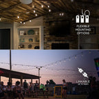 Enbrighten Classic Warm White String Lights, 48ft Black Cord, 24 Shatterproof - Image 4