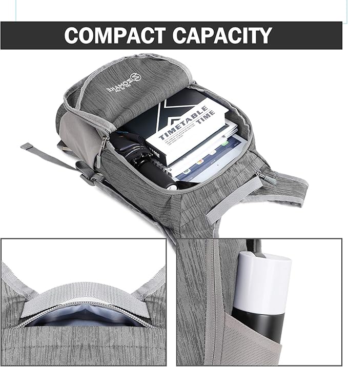 ZOMAKE Ultra Lightweight Packable Backpack 18L, Small Foldable Hiking Backpacks - Image 3