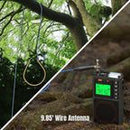 Raddy RF75A APP Control Shortwave Radio, Portable AM/FM/VHF/SW/WB Weather Radio - Image 6