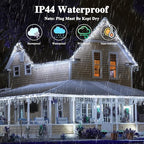 180FT 500LED Extra-Long String Lights Indoor Outdoor Clear Wire, Cold White - Image 4