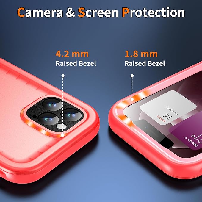 Cozycase Compatible with iPhone 12 Pro Max Case Waterproof, Built-in Screen - Image 8