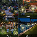 210LED Solar Firework Lights, Waterproof Fairy Starburst Light - Image 8