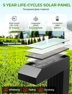 COXSENI Solar Pathway Lights Outdoor 6 Pack, 3 Color in 1 Bright Landscape - Image 3