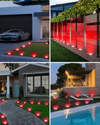 btfarm 16 Pack Solar Lights Outdoor, 8 LED Solar Ground Lights IP65 Waterproof - Image 5