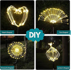 JJGoo Solar Firework Lights, 2 Pack 150 LEDs 2 Lighting Modes Solar Lights - Image 5