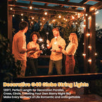 Bosceos 120FT Outdoor G40 LED Globe String Lights Dimmable Waterproof - Image 5