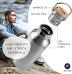 Bambaw Stainless Steel Insulated Water Bottle 32 oz, Stainless Steel Water - Image 2