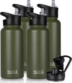 HASLE OUTFITTERS 32 oz Insulated Water Bottle Stainless Steel Double Walled by HASLEOUTFITTERS