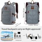 Tzowla Canvas Laptop Backpack-Anti Theft Bag - Image 2