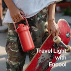 ENCOOL Kids Insulated Water Bottle - 12oz Stainless Steel Water Bottle with - Image 3