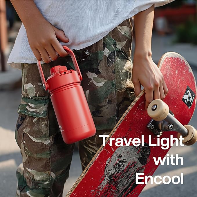 ENCOOL Kids Insulated Water Bottle - 12oz Stainless Steel Water Bottle with - Image 2