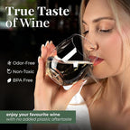 Vivocci Unbreakable Plastic Stemless Wine Glasses 12. 5 oz | 100% Tritan Heavy - Image 3
