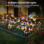 Solar Lights Outdoor Garden Decor: 4 Pack 68 Silk Butterflies - Image 5