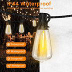 LED Outdoor String Lights 200ft ST38 Waterproof Patio Lights - Image 4