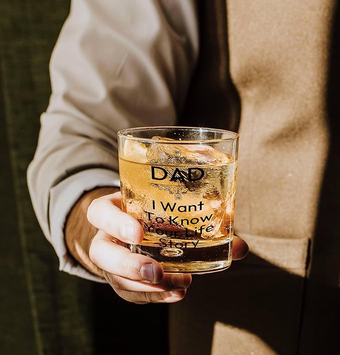 Nogrit Dad Whiskey Glasses 10 oz, Best Dad Gifts - Image 4