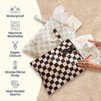 Tiny Twinkle Mess Proof Wet Bags | 2-Pack Reusable Waterproof Wet Bags - Image 5