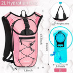 Hydration Backpack with Leak Proof Water Bladder, Lightweight Hydro Water - Image 2