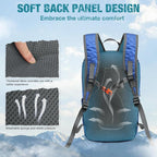 G4Free Small Hiking Backpack 20L Lightweight Foldable Packable Travel Daypack - Image 2