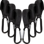 6 Pack Baby Stroller Hooks for Hanging Diaper Bags Pram Clips for Bags by Tuanse