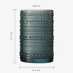 Khen Hobnail Beaded Highball Drinking Tumbler Glasses | Set of 6 | Color - Image 5